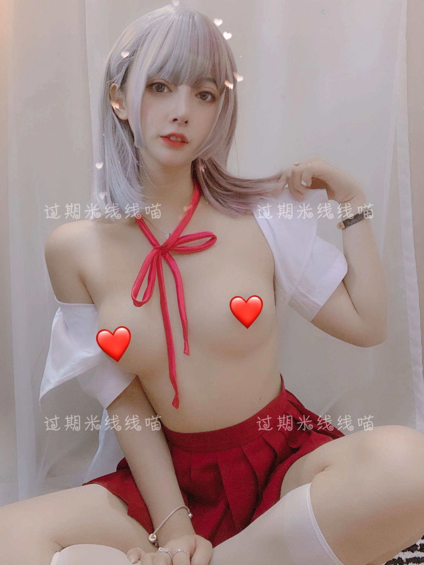 过期米线线喵 - NO.052 红色JK 1