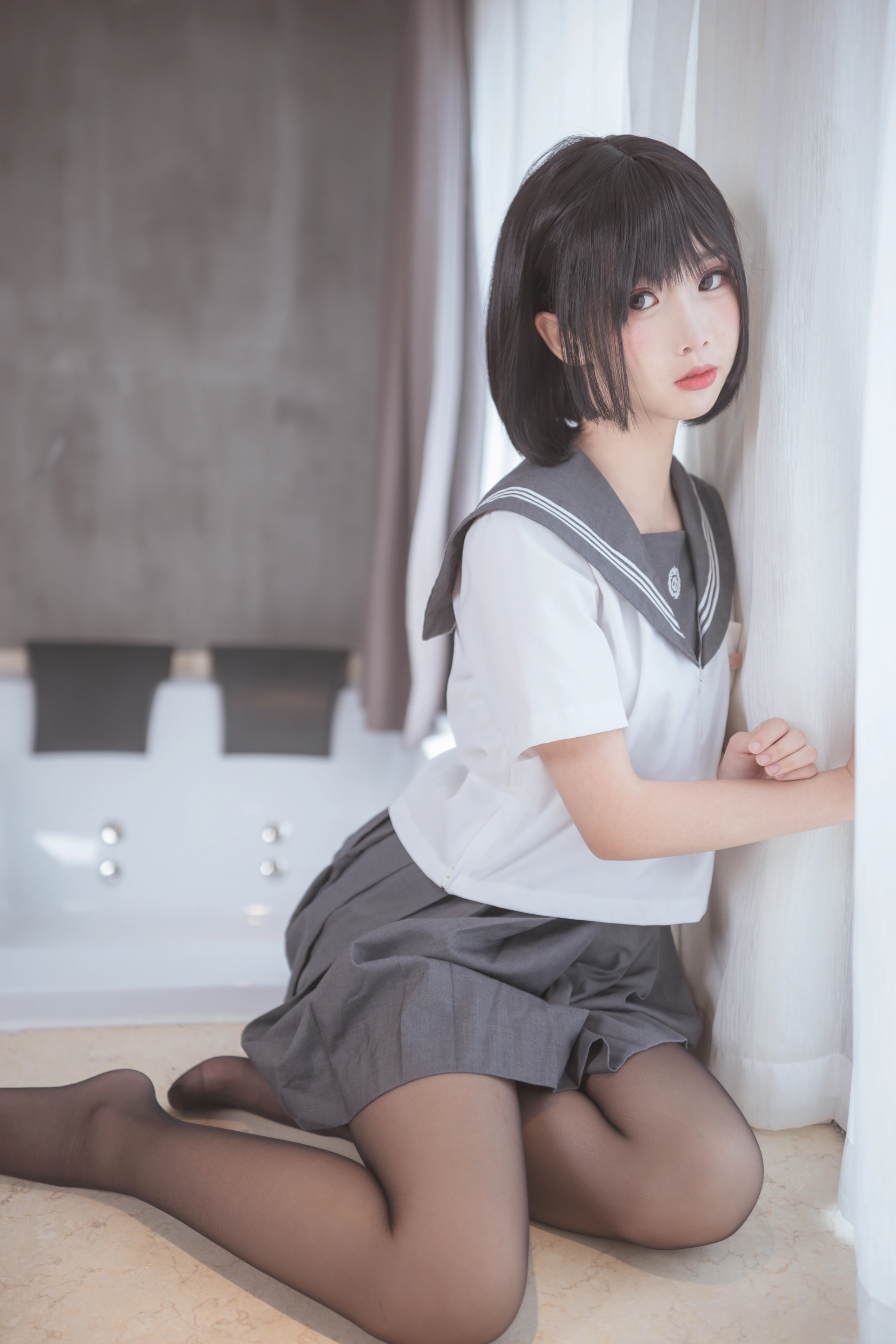 面饼仙儿 - NO.016 脑内少女 黑丝JK 2