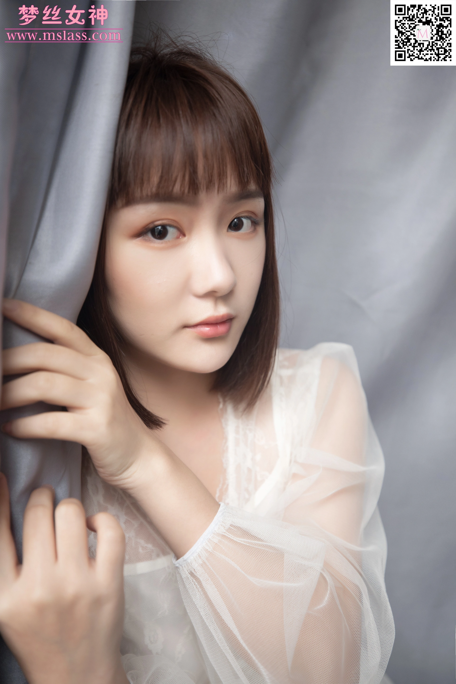 MSLASS梦丝女神 - 2019.11.23 NO.068 莎莎 透明白纱裙 2