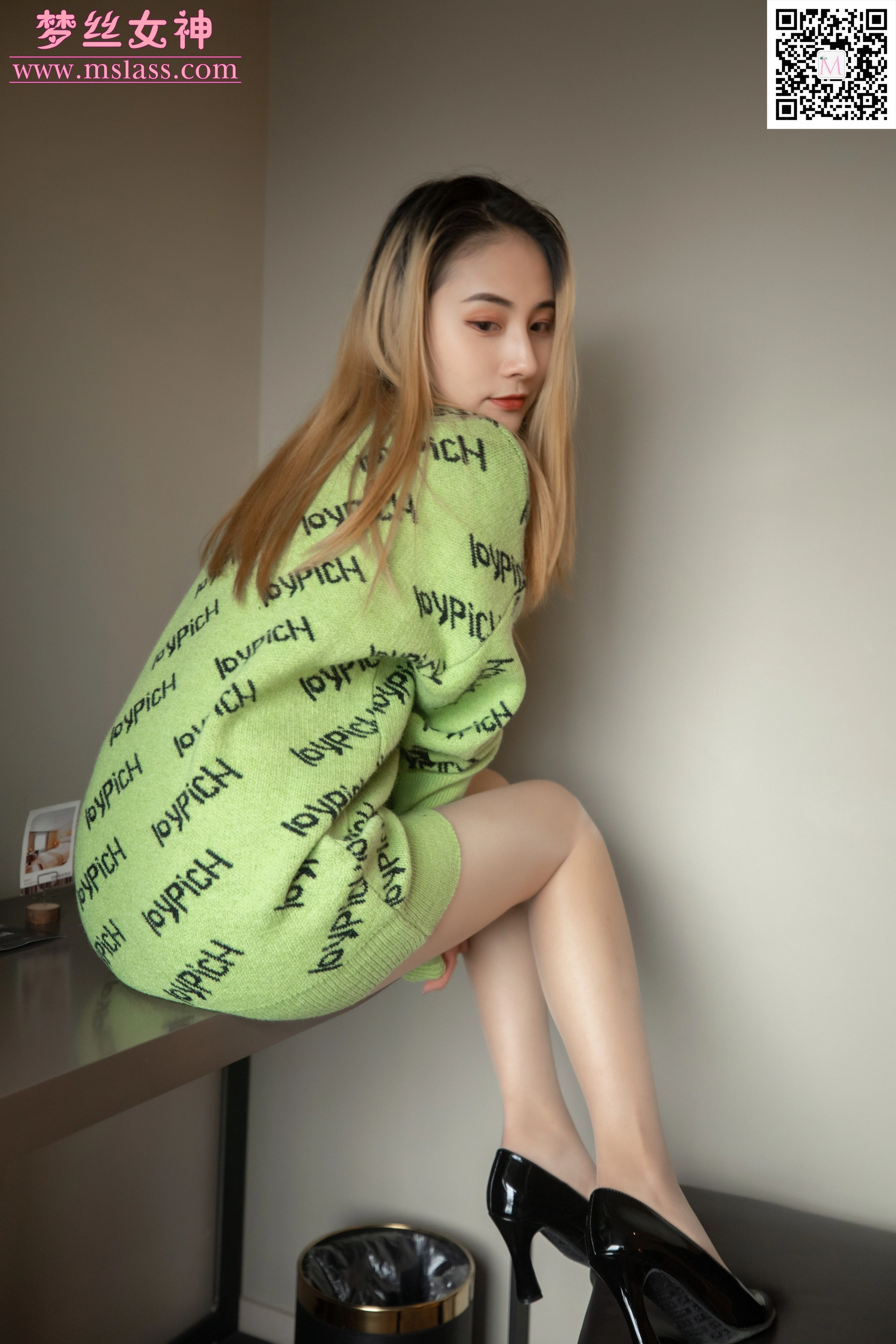 MSLASS梦丝女神 - 2019.11.27 NO.070 小允儿 绿色，绿绿绿 3